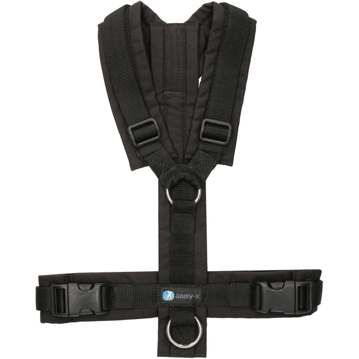 Шлейка для собак Anny-X Brustgeschirr Fun, чорного кольору, розмір L (обхват грудей 78-96 см)