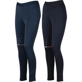 Легінси для верхової їзди Lazura Winter Anita | Силіконовий накладка на колінах | 2 кишені для телефону | Чорні або темно-сині | Розміри 32-46