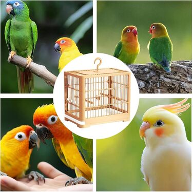 Транспортний ящик Vogeltransportbox для птахів: переноска для хвилястих та корел, з висувною шухлядою, 32x25x13 см