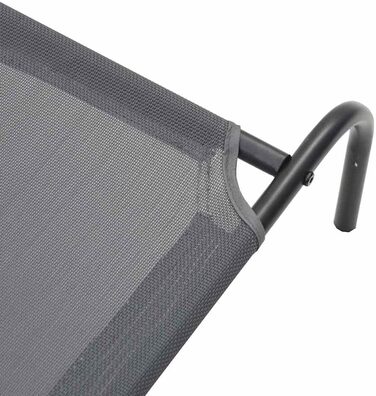 Підвищене собаче ліжко vidaXL 110x65x20 см Textilene та сталь. Собаче ліжко, лежанка, диванчик для собак, лежанка для домашніх тварин, місце для сну собаки, зовнішнє собаче ліжко