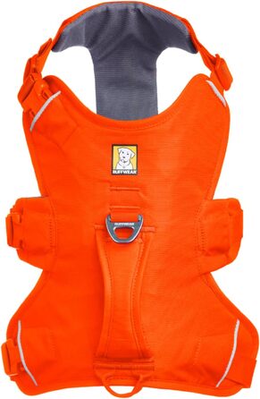 Шлейка для собак Ruffwear Web Master, помаранчевий, середній, з ручкою, надійна, для прогулянок та походів