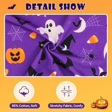 Піжама для собак на Різдво, Сніговик, одяг для собак, костюми для собак, піжама для собак, еластична, веселі костюми для собак, набір для собак, піжама для собак середнього розміру (M) (Великий, фіолетовий, на Хелловін)