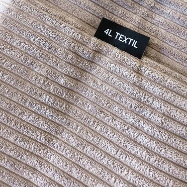 Лежак для собак 4L Textil ZOE, великий, знімний чохол, 120x100 см, смугастий, праний, матрац для великих собак