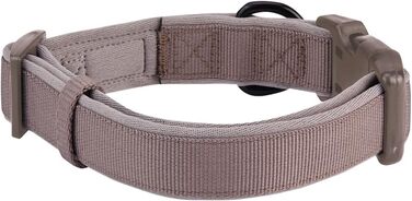 Blueberry Pet м'який та міцний класичний нейлоновий нашийник з неопреновою підкладкою для собак, боброво-коричневий, розмір L