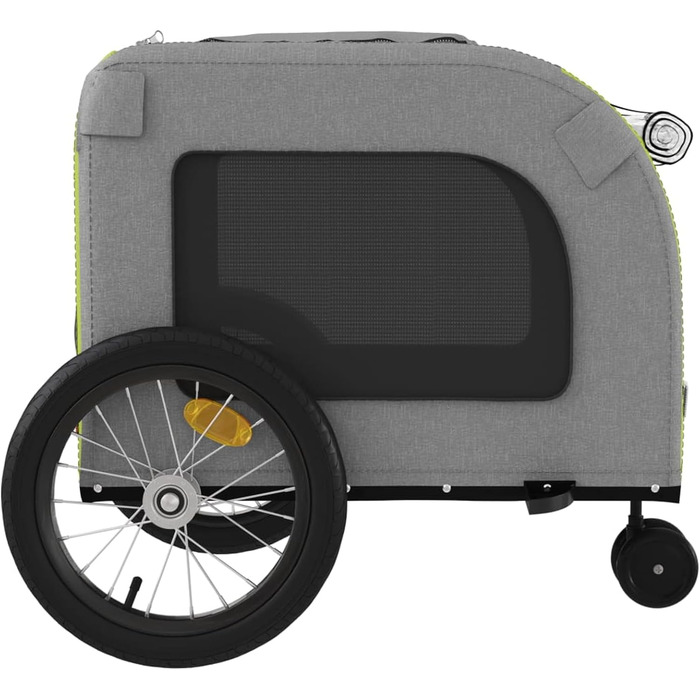 Причіп для тварин на велосипед, Оранжевий та Сірий, 63 x 121 x 65 см