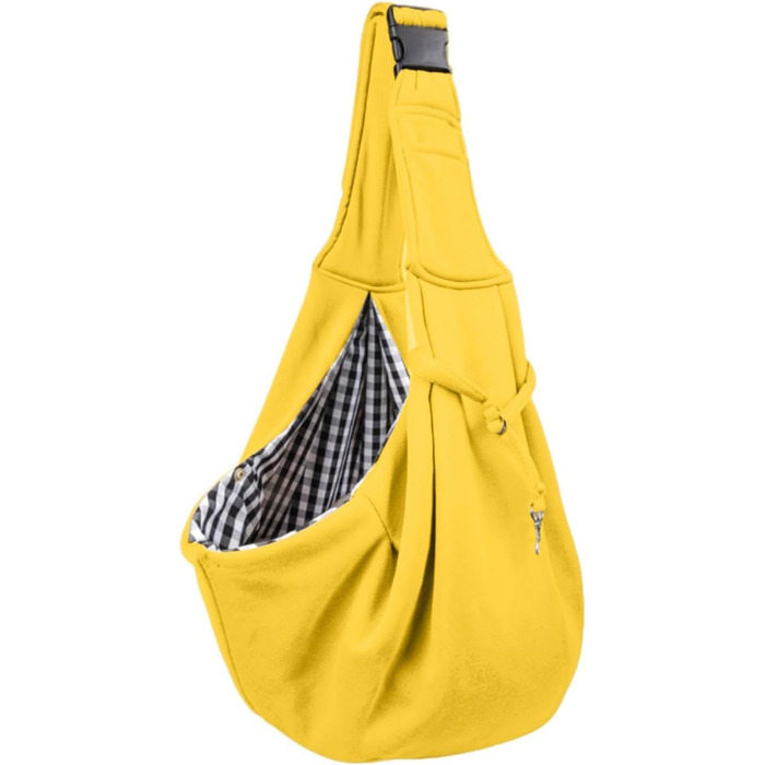 Жовта сумка-переноска для маленьких собак, безпечна переноска для собак без рук, двостороння, для подорожей та прогулянок на свіжому повітрі