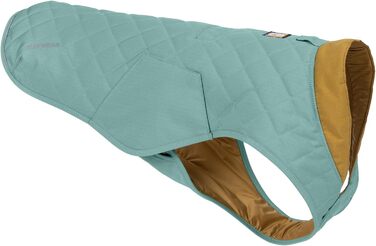 Куртка для собак RUFFWEAR Stumptown, зелена, S – утеплена, стильна, з отвором для шлейки, зносостійка, преміум-якість