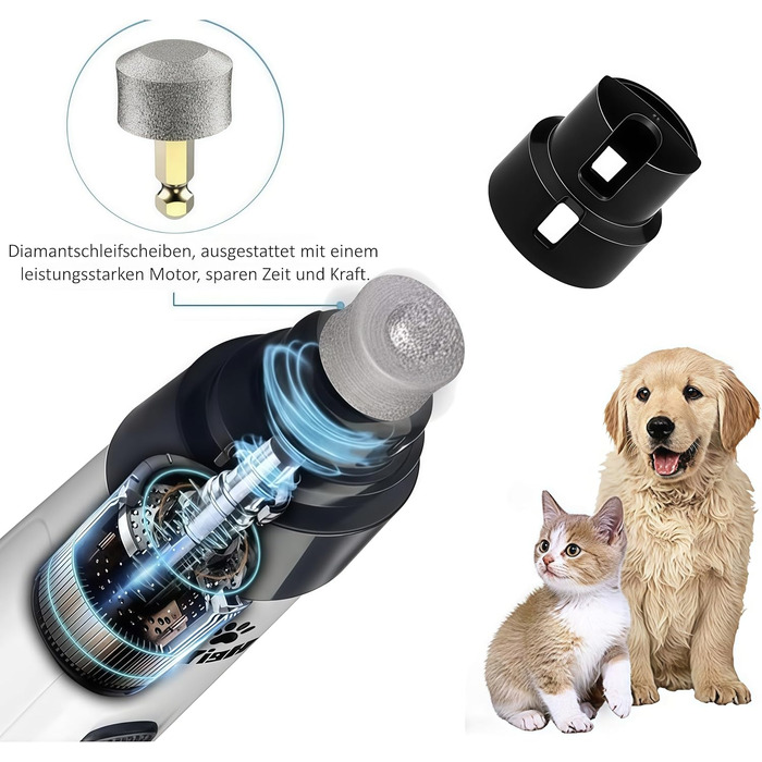 Keleno TrimNox Pro: тиха, ергономічна машинка для грумінгу тварин (2 насадки)