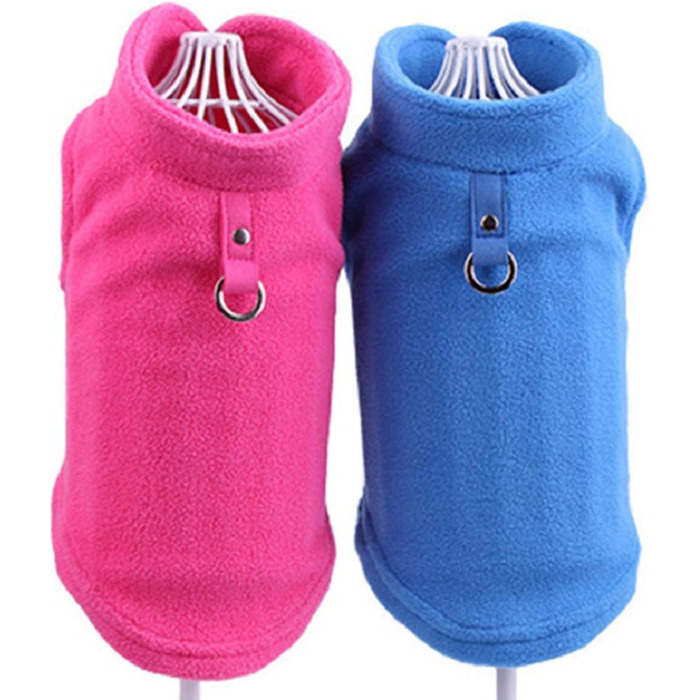 Зимовий теплий теплий одяг для собак UKKO: теплий флісовий одяг для собак, одяг для цуценят, теплий одяг для бульдога, костюми, куртка для маленьких собак, жилет для чихуахуа, чорний, XL