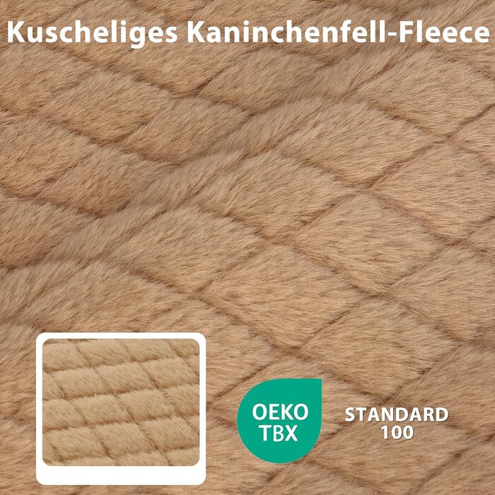 Ортопедичне ліжко для собак JOEJOY, маленьких порід, з м'якою підстилкою, неслизьке дно, 61x43x9 см (Колір: Коричневий)