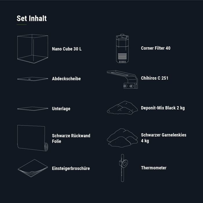 Dennerle Nano Cube Complete 30 л – комплект міні-акваріуму
