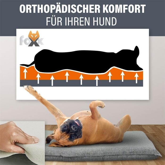 Килимок для собак та котів Foxx, водовідштовхувальний, Outdoor, антрацит, 60x40x6 см