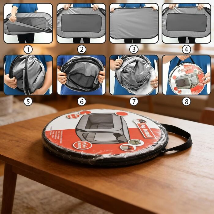 Транспортна переноска для собак та котів, складана, 92×52×52 см, сіра. Міцна переноска з оксфордської тканини з подвійними дверцятами, для подорожей та дому. Підходить для тварин до 29,5 кг