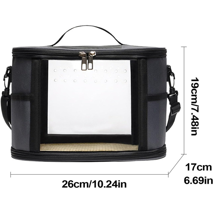 Транспортна переноска Vogel для подорожей: сумка-переноска для папуг, хвилястих та корел