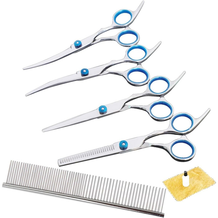 Набір професійних ножиць для грумінгу собак та котів, 6 дюймів, нержавіюча сталь