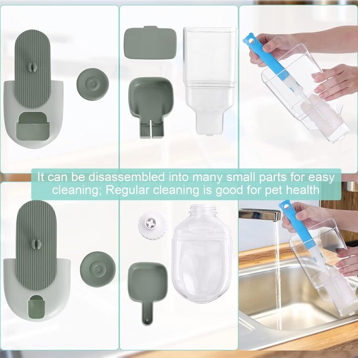 Автоматичний диспенсер води Lemtrflo для кліток, годівниця для кроликів, свиней та хоряків, зелений