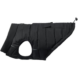 Тепла водонепроникна зимова куртка для собак Spark Paws Warmshield™, флісова, вітрозахисна, з відбивачами, для середніх і великих порід, чорна, розмір S