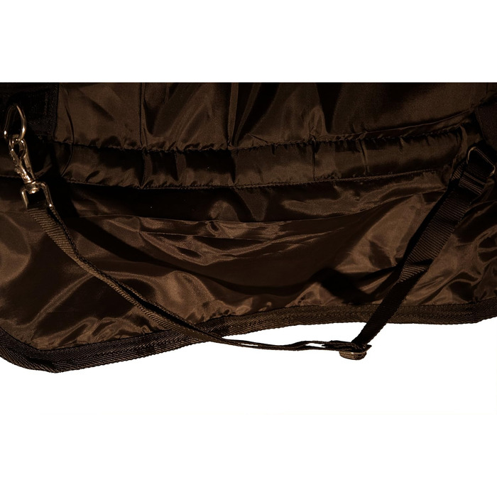 Зимова кінська попона Saddlery4U, Ripstop 1200D, 400 г, високий захист шиї, бірюзово-чорна, 155 см