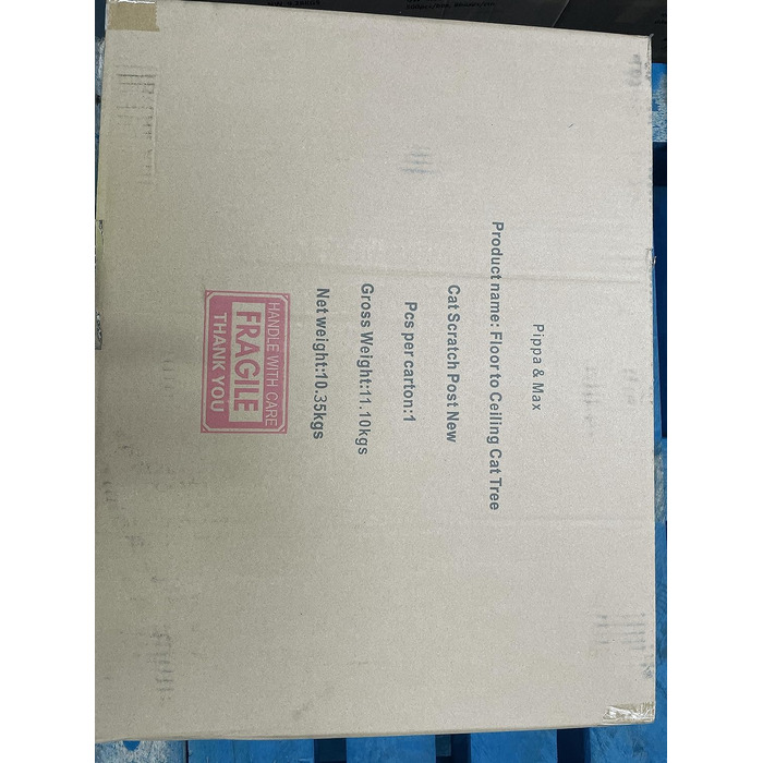 Котячий комплекс Kratzbaum Deckenhoch XL: сірий, 215-280 см, регульована висота, котячий будиночок, кігтетопка, ігровий комплекс