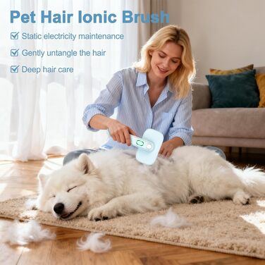 Щітка для догляду за шерстю собак та котів, масажна щітка для видалення ворсу та ковтунів | PetpetFriendly