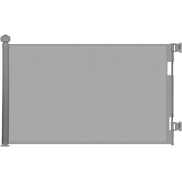 Захист для сходів з замком, розтяжне захисне ворота для дітей та собак, ширина 150 см, висота 83 см, сірий