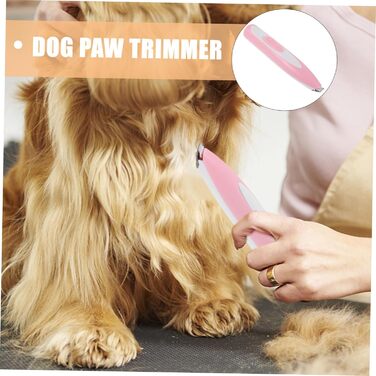 Електричний триммер для собак та котів POPETPOP (2 шт.) - безшумний, для догляду за тваринами, рожевий, 15.8*3.3cm