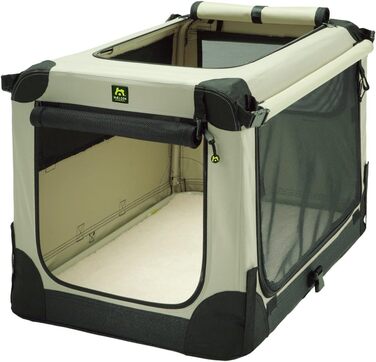 Складаний контейнер-переноска для собак Maelson Soft Kennel, бежевий, розмір S, 72x52x51 см