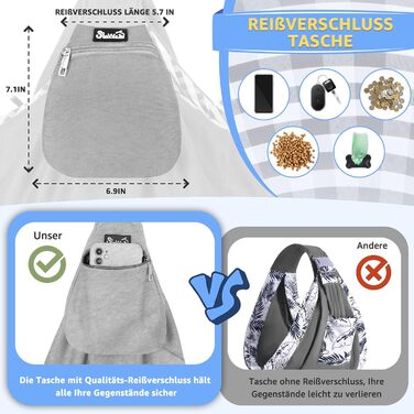 Сумка-переноска для собак SlowTon, сіро-пуловерний матеріал, для собак 4,5-7,2 кг, з регульованим плечовим ременем та передньою кишенею