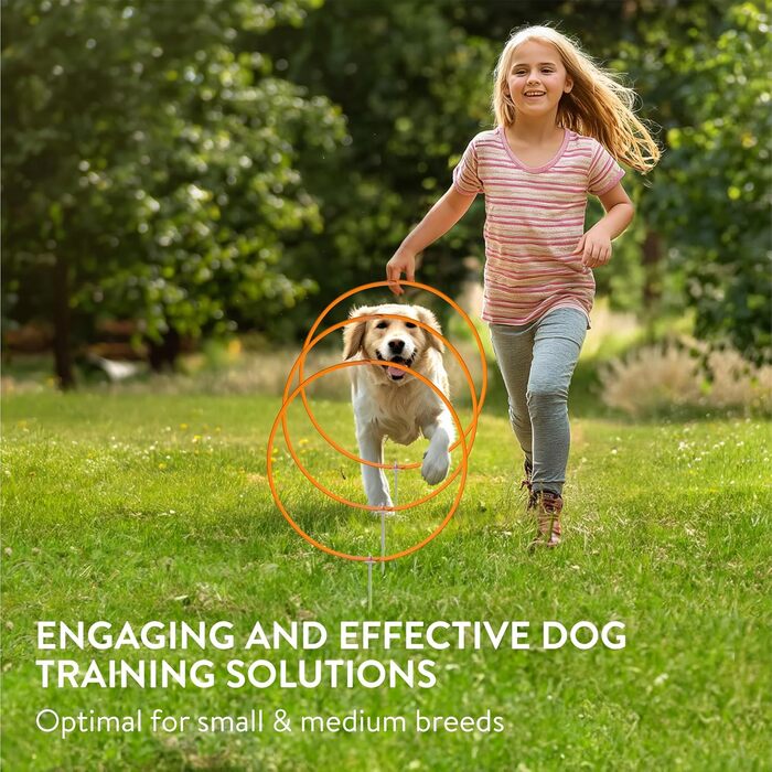 Набір для аджиліті для собак Navaris (3 шт.) - кільця для собак, тренування, аджиліті, посібник для собак, аксесуари для собак, оранжевий