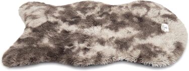 Ортопедичне собаче ліжко Pfoten&nasen® вологостійке, 88x55 см, коричнево-біле. Легко миється, підходить для маленьких собак.