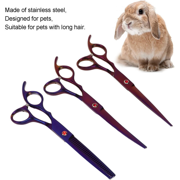 Професійний набір ножиць для грумінгу собак, інструмент для догляду за тваринами, для собак, котів та інших тварин