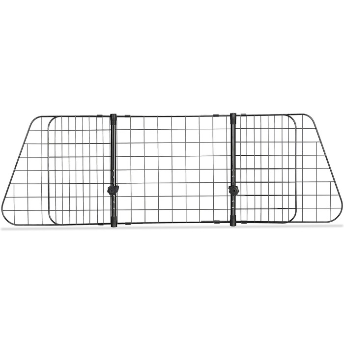 Сітка для собак у машину Relaxdays, універсальна, регульована ширина, чорна, 40 x 92-157 см