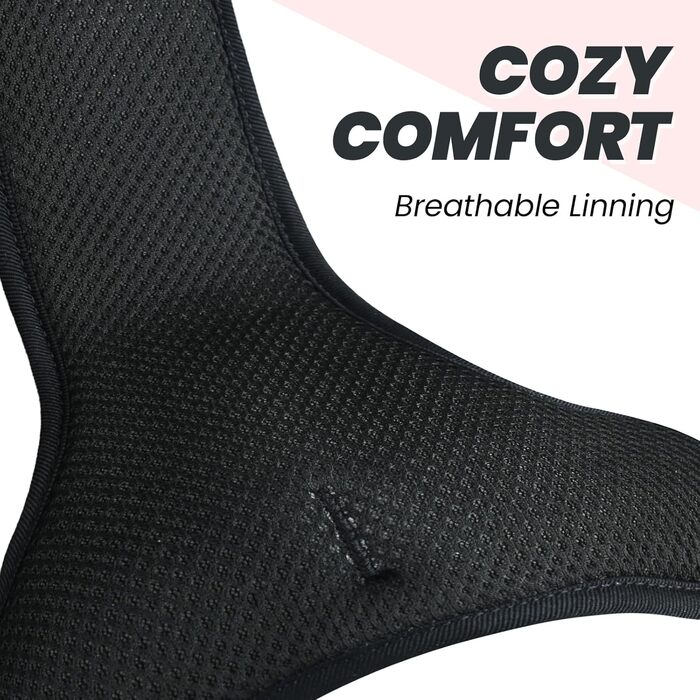 Нашийник для собак VIVAGLORY Easefit, анти-тягнучий, з ручкою, для тренувань та прогулянок, м'який, не дає вирватися, M (Sakura-Rosa, L(64-84cm обхват грудної клітки))