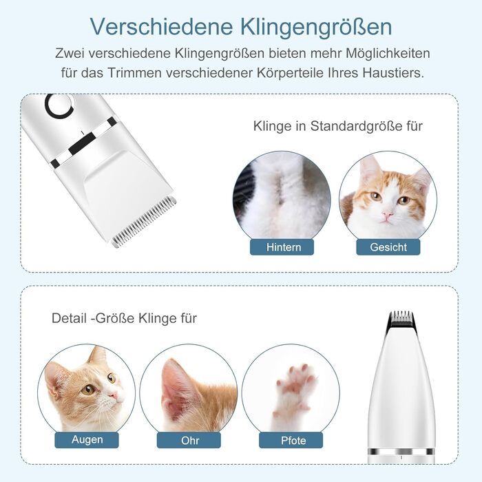 Електрична машинка для стрижки кігтів собак та котів Ankilo - професійна, тиха, 2-в-1