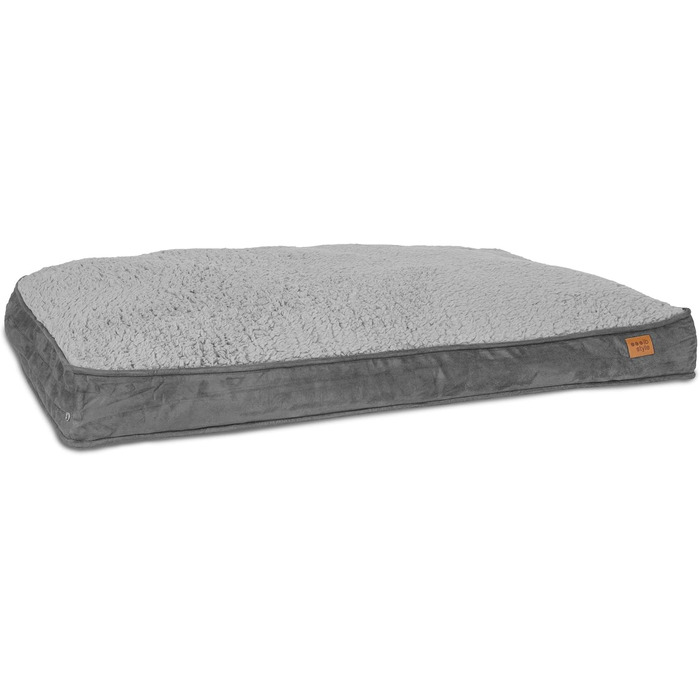 Килимок для собак ib style Dreams, м'яке ліжко для собак, килимок для сну, середні породи, зручне ліжко, знімний чохол, сірий, 100x68 см