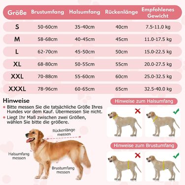 Водонепроникний дощовик для собак з світловідбиваючими смугами та отвором для хвоста - Дихаюча куртка для собак різних розмірів, вітростійка та регульована для собак середніх та великих порід (Рожевий, M)