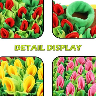 Мат для носової роботи для собак MHTTEC, килимок для пошуку, годівниця для повільного годування, 75 x 50 см, 1 шт.