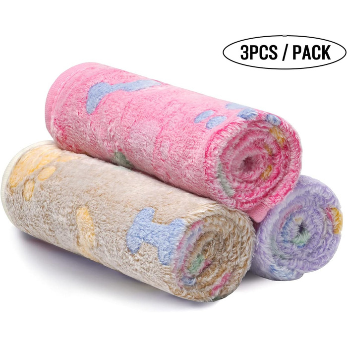 М'яка ковдра для собак та котів Luciphia: тепла флісова ковдра 104x76 см (3 шт.)