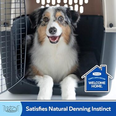 Переноска для собак Petmate Sky Kennel 28 сіра, 71×52×54 см, пластикова