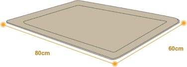 Леопардова ковдра для собак та котів Raikou - м'яка, з плюшевою подушкою, 80x60 см, антиковзаюча, для домашніх тварин