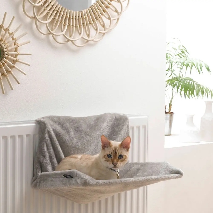 Ліжко-гамак для кота на радіатор, антрацитовий