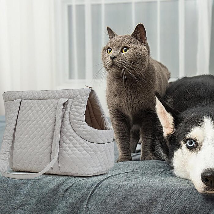 Сумка-шопер для тварин: легка бавовняна сумка для собак, котів, цуценят та кошенят