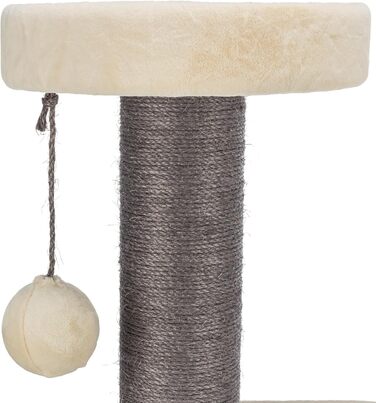 Дерев'яний будиночок для котів TRIXIE Marcello, 114 см, бежевий – багатоповерховий котячий будиночок з місцями для дряпання та іграми, стабільний та затишний