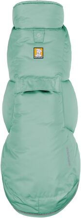 Куртка Ruffwear Quinzee для великих собак, ізольована куртка для собак на всі погодні умови, водонепроникна куртка для собак, легка жилетка для собак та сумка-переноска, розмір L, Obsidianschwarz (River Rock Green, X-Small)