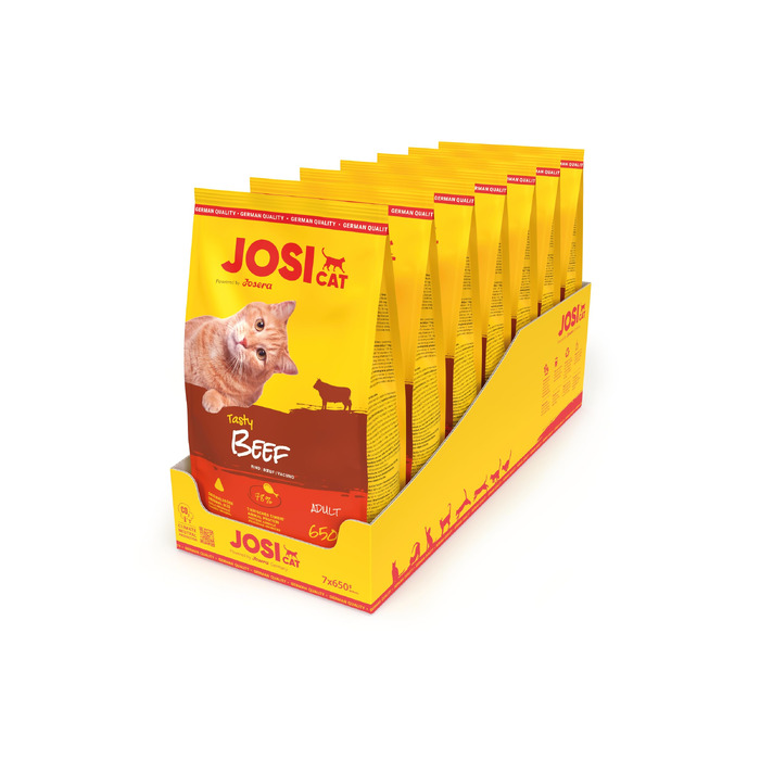 Сухий корм для дорослих котів JosiCat Crunchy з куркою та яловичиною, 10 кг
