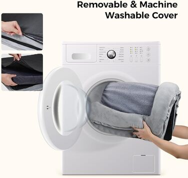 Велике лежанка для собак, водовідштовхувальна, ортопедична з memory foam, знімний чохол, неслизьке дно, для котів та собак, сіра, 76x58x14 см