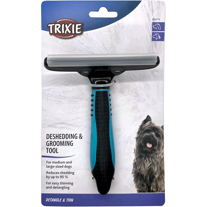 Тріксі Щітка для вичісування шерсті з вимінним насадком - 11x15 см, 24175