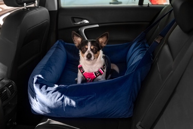Автомобільний автокрісло-переноска для собак Huggy Doggy L (для бульдогів, такс та середніх порід)
