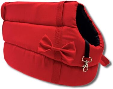 Сучасна переносна сумка для собак та котів Odolplusz Elegante - червона, миюча, для малих та середніх порід, XS, S, L, M