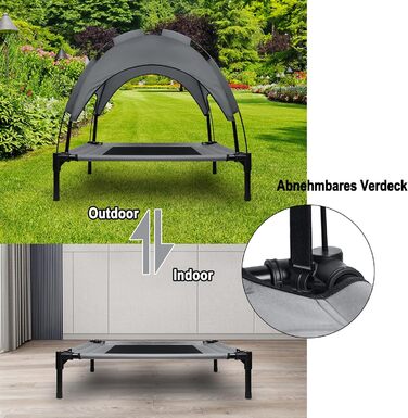 Крісло-лежанка для собак великих порід до 50 кг з дахом (92x76x92 см)